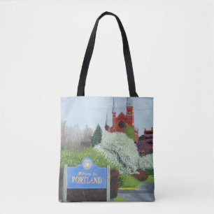 Bolso De Tela Bienvenidos a Portland Maine