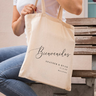 Bolso De Tela Bienvenidos a Tote Boda de México bienvenidos a la