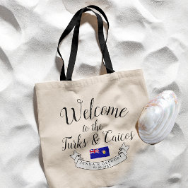 Bolso De Tela Bienvenidos a Turcas y Caicos | Boda de destino