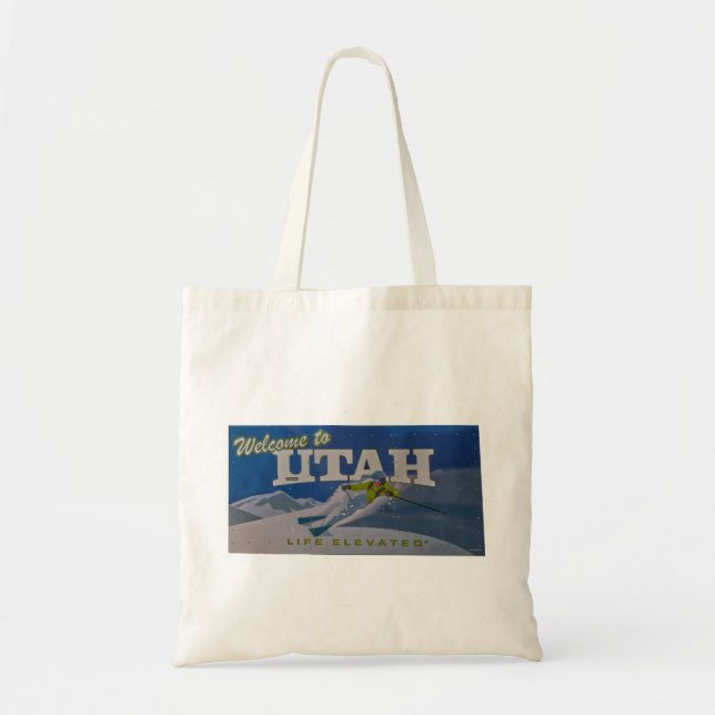 Bolso De Tela Bienvenidos a utah (Frente)