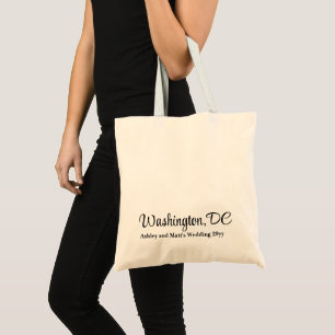 Bolso De Tela Bienvenidos a Washington a una boda de destino per