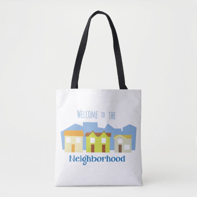 Bolso De Tela Bienvenidos al barrio (Anverso)