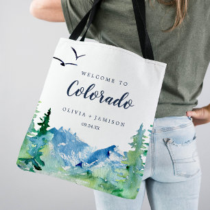 Bolso De Tela Bienvenidos al Boda de Colorado