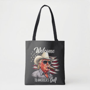 Bolso De Tela Bienvenidos al Golfo de Estados Unidos, Trump, el
