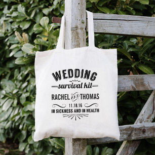 Bolso De Tela Bienvenidos al kit de supervivencia del boda
