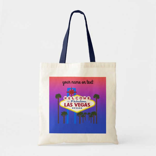 Bolso De Tela Bienvenidos al Rótulo #3 de Las Vegas (Frente)
