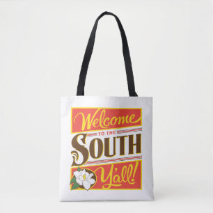 Bolso De Tela Bienvenidos Al Sur