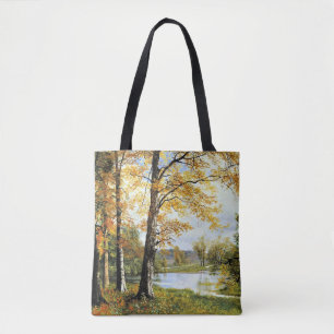 Bolso De Tela Bierstadt - Un Lago Tranquilo,