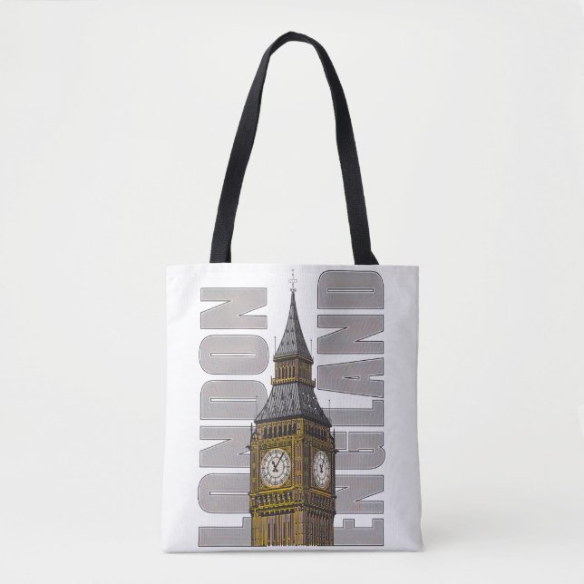 Bolso De Tela Big Ben Clock Tower Londres Reino Unido (Anverso)