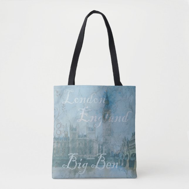 Bolso De Tela Big Ben London (Anverso)