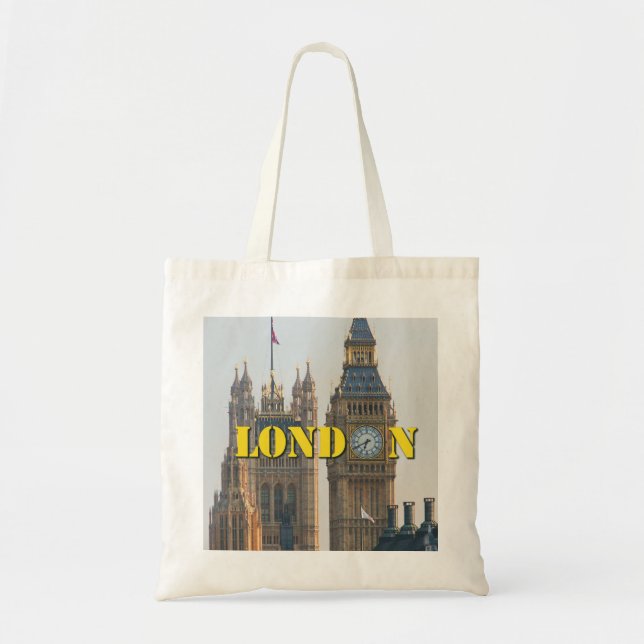 Bolso De Tela Big Ben LONDON (Frente)