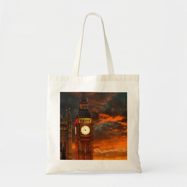 BOLSO DE TELA BIG BEN LONDON (Frente)