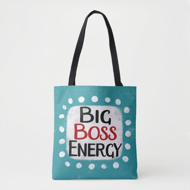 Bolso De Tela Big Boss Energy Tote Bag (Anverso)