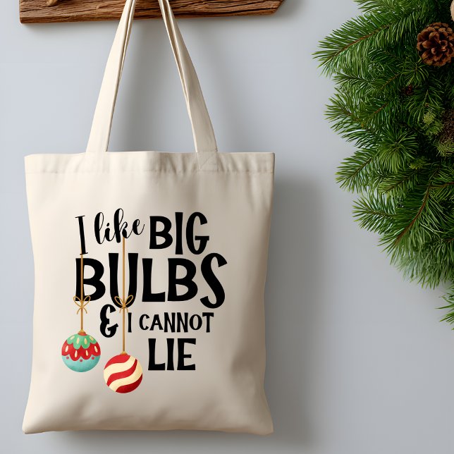 Bolso De Tela Big Bulbs Bright Funny & Festive Christmas Holiday (Subido por el creador)