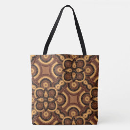Bolso De Tela Big Ethnic Geometric Tote Bag