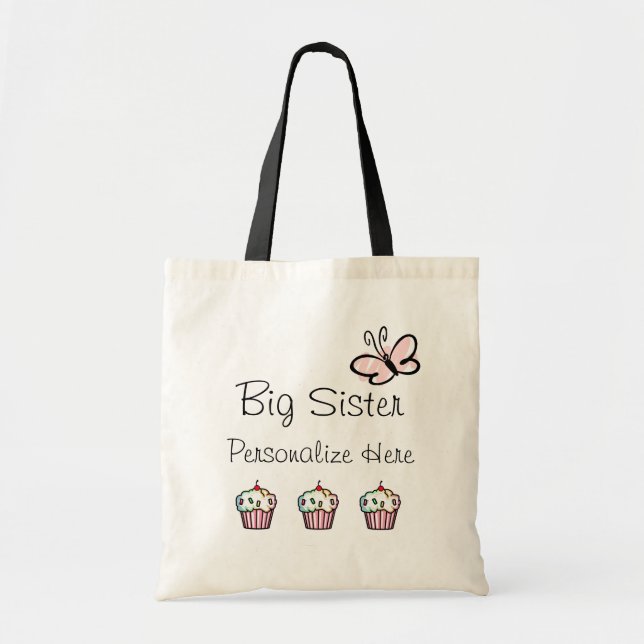 Bolso De Tela Big Sister Baby Love Tote Bag (Frente)