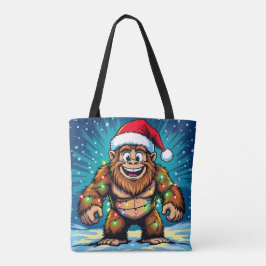 Bolso De Tela Bigfoot divertido de Navidad