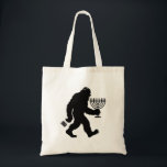 Bolso De Tela Bigfoot judío humor de Hanukkah Chanukah divertido<br><div class="desc">Bigfoot judío Hanukkah Chanukah humor divertido Menorá Dreidel</div>