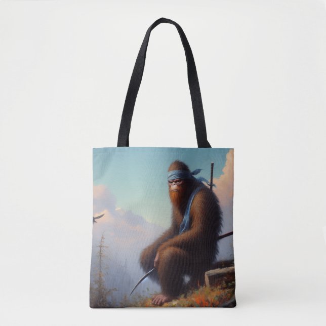 Bolso De Tela Bigfoot Ninja (Anverso)