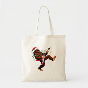Bolso De Tela Bigfoot Sasquatch Guitarra Eléctrica Navidad 2026