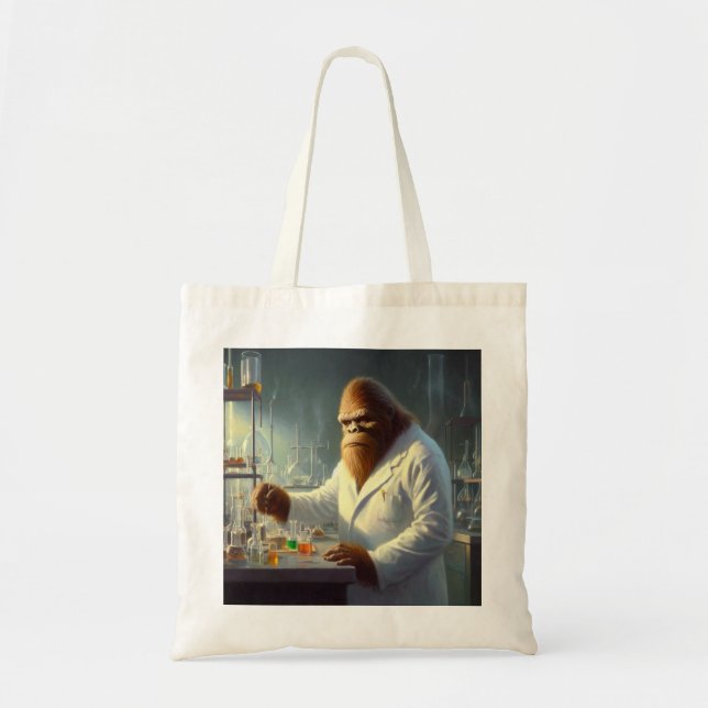 Bolso De Tela Bigfoot Scientist (Frente)