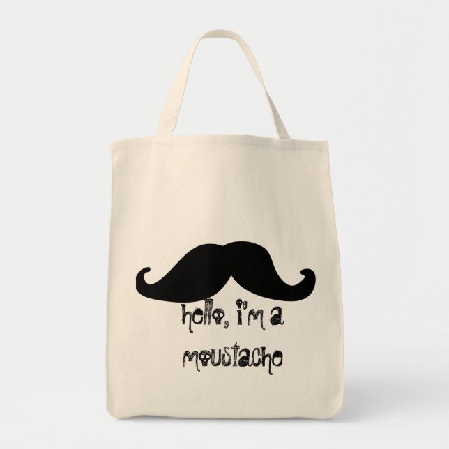 Bolso De Tela Bigote (Frente)