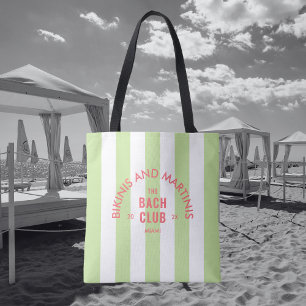 Bolso De Tela Bikinis y Martinis El Club Bach Tira Verde