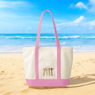 Bolso De Tela Bikinis y Martinis Moda Chic Personalizada