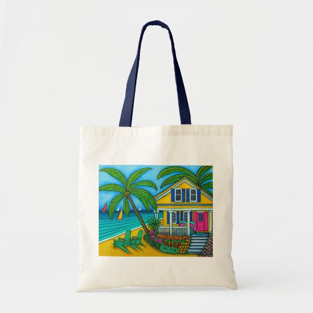 Bolso De Tela Billete al paraíso por Lisa Lorenz (Frente)