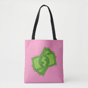 Bolso De Tela Billetes en dólares de personalizado