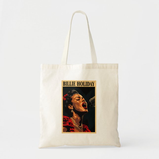 Bolso De Tela Billie Holiday (Frente)