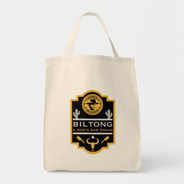 Bolso De Tela Biltong Y Cerveza (Frente)