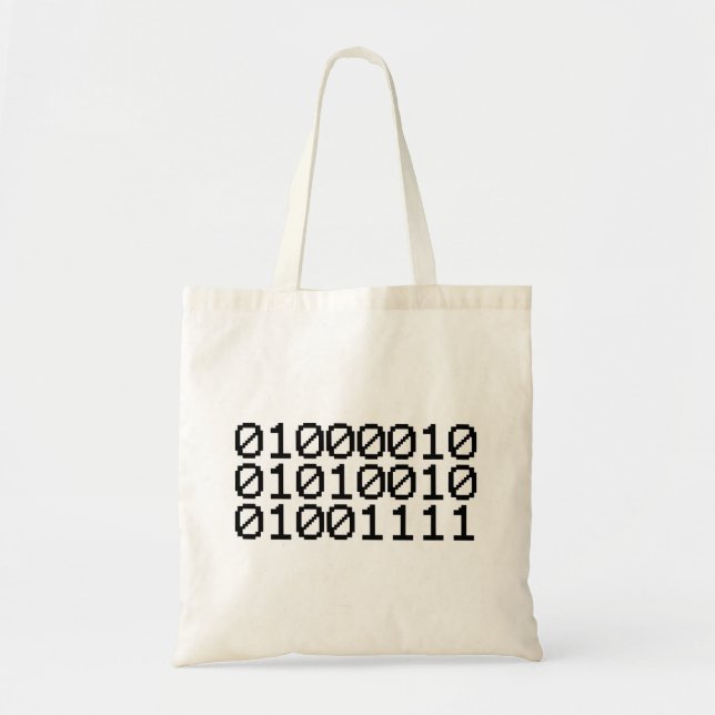 BOLSO DE TELA BINARY BRO (Frente)