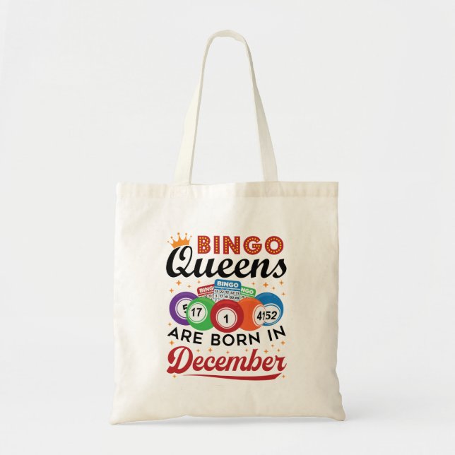 Bolso De Tela Bingo Bingo Queens nace en diciembre (Frente)