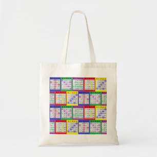 Bolso De Tela BINGO Cards Bingo Tote Bag