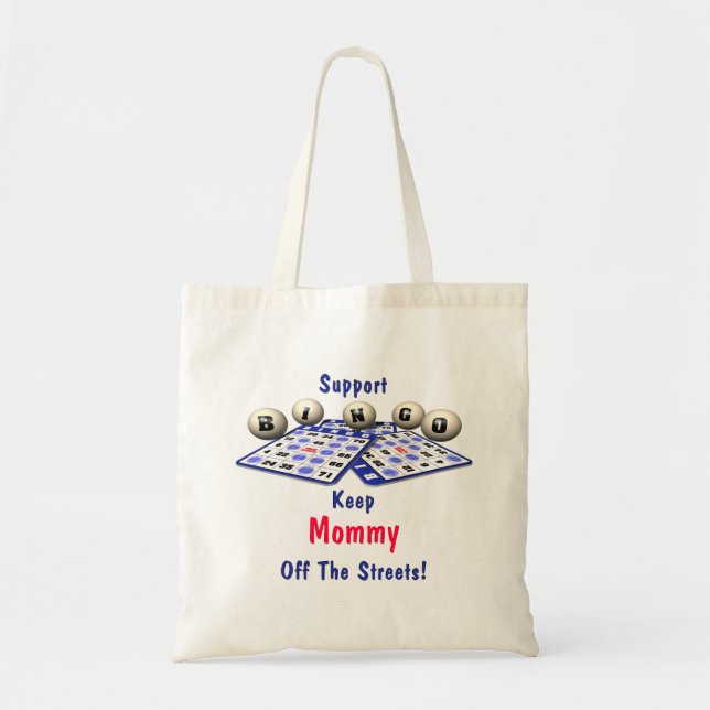 Bolso De Tela Bingo de la ayuda (Frente)
