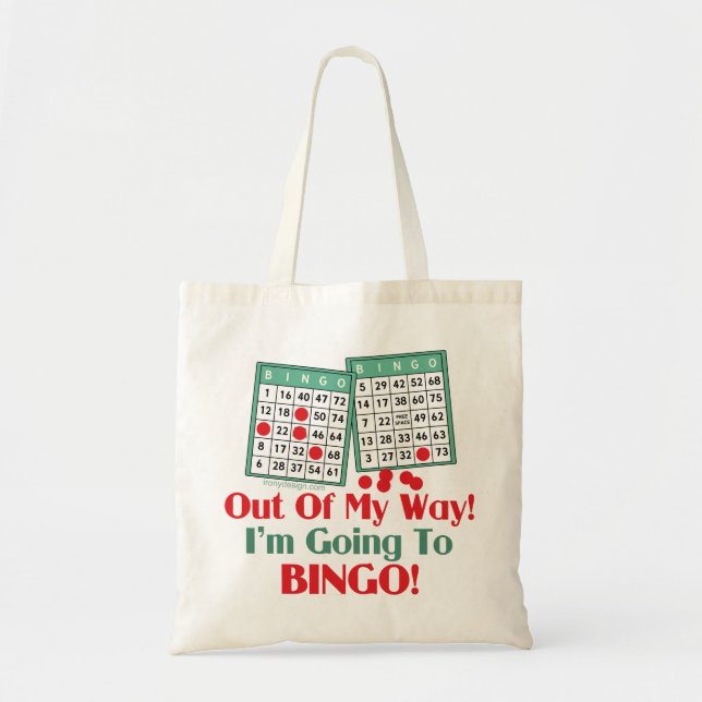Bolso De Tela Bingo Funny Saying (Frente)