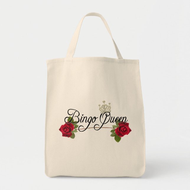 Bolso De Tela Bingo Queen Tote (Frente)