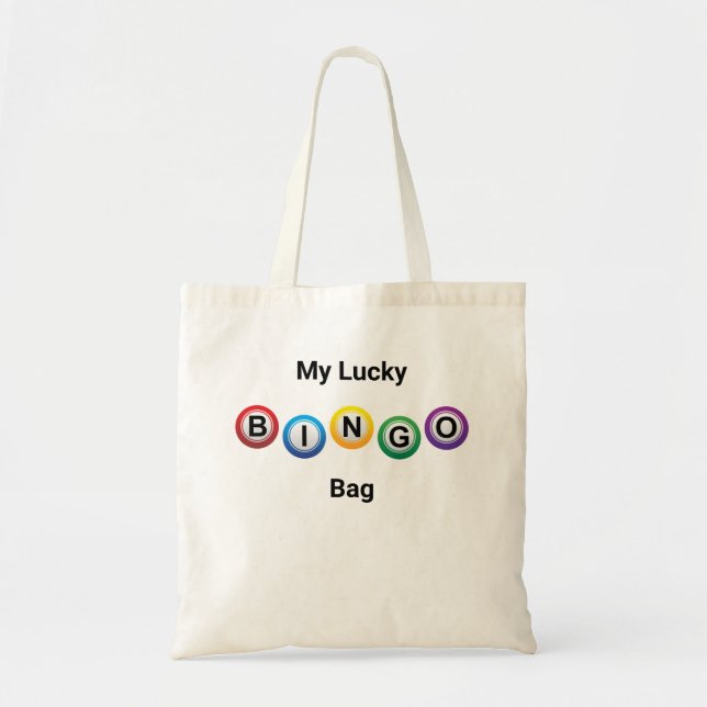 Bolso De Tela Bingo Tote Bag (Frente)