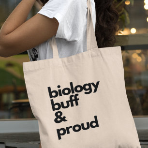 Bolso De Tela Biología Buff y Ciencia Orgullosa regalo de profes