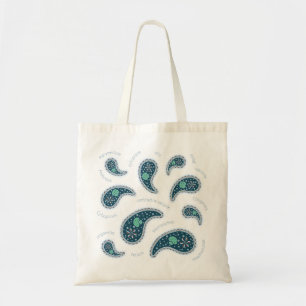 Bolso De Tela Biología de protozoos Paramecia Paisley Ciencia