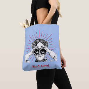 Bolso De Tela Bird Nerds Woman Binoculars