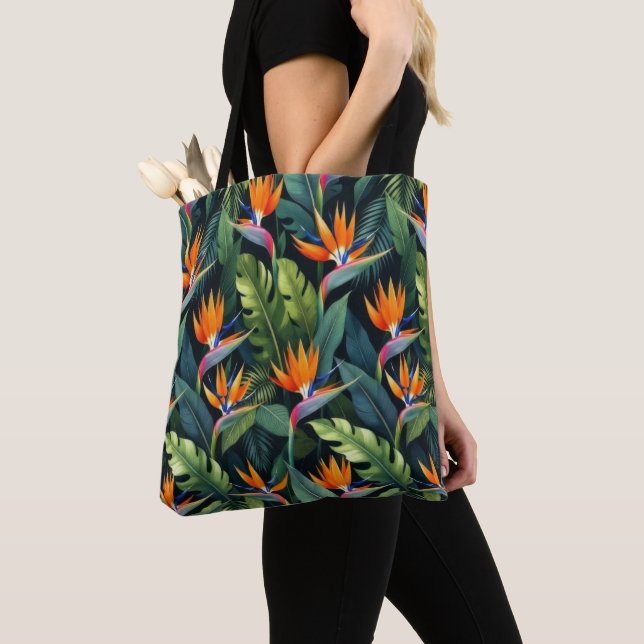 Bolso De Tela Bird of Paradise Flower Pattern (Detalle)