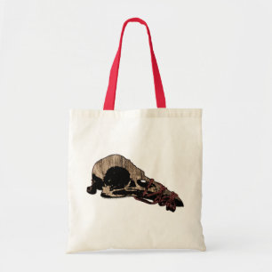 Bolso De Tela Bird Skull
