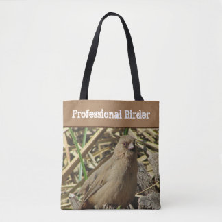 Bolso De Tela Birder Brown Profesional Hacia La Naturaleza De La