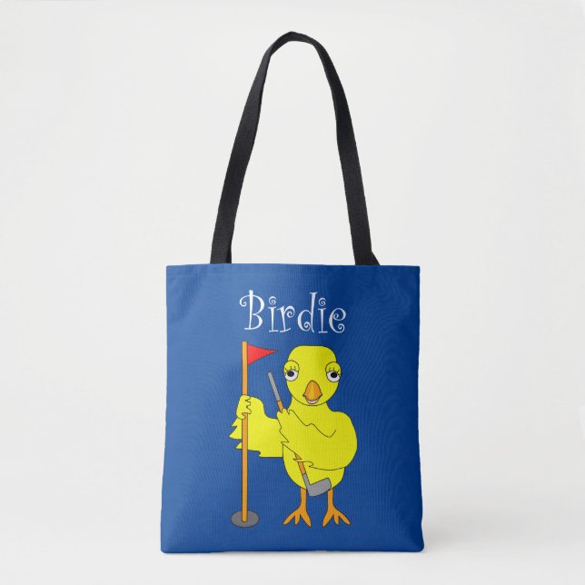 Bolso De Tela Birdie Golfer Chick (Anverso)