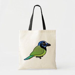 Bolso De Tela Birdorable Jay verde