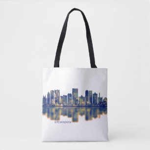 Bolso De Tela Birmingham Skyline