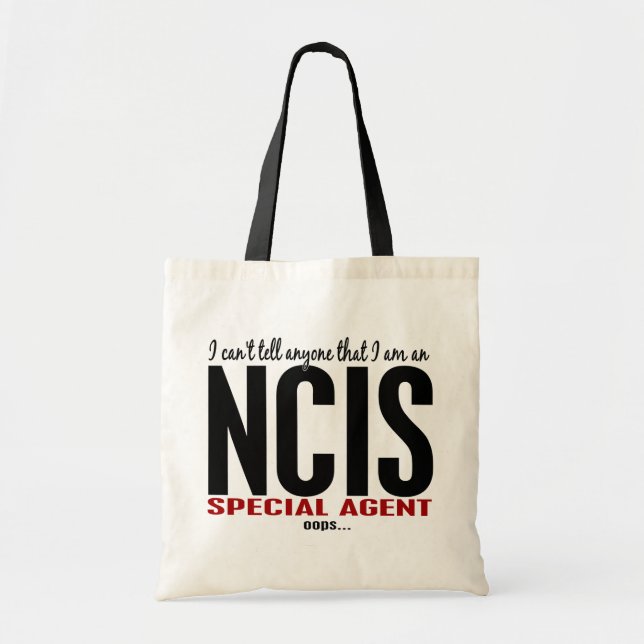 Bolso De Tela Biselo digo a cualquier persona el agente de NCIS (Frente)