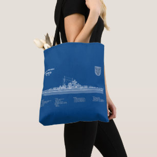 Bolso De Tela Bismarck - Planes de Blueprint de Battleship